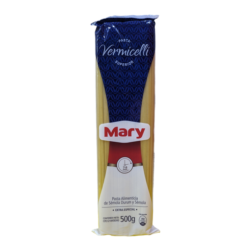 [7597417000820] PASTA MARY VERMICELLI SUPERIOR 500GR