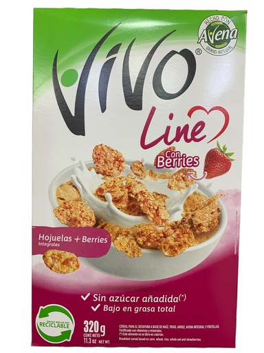 VIVO LINE CON BERRIES SIN AZUCAR 320 GR