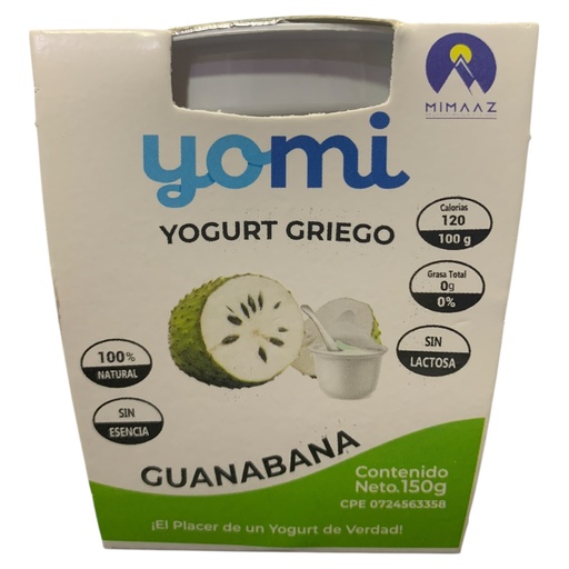 YOGURT GRIEGO YOMI GUANABANA 150 GR