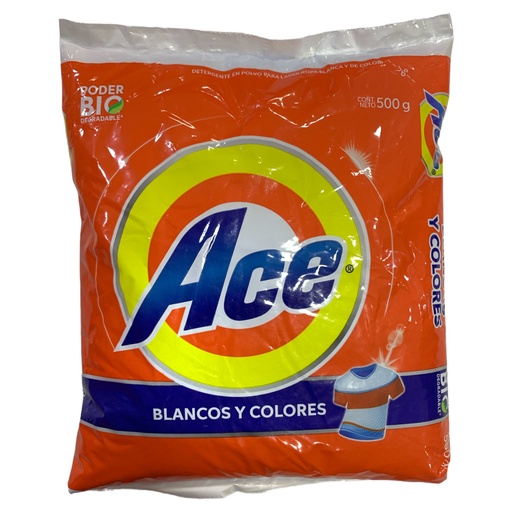 DETERGENTE EN POLVO ACE 500G