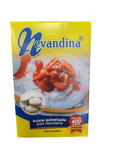 [K0332] AZUCAR PULVERIZADA PARA REPOSTERIA NEVANDINA 400 GR