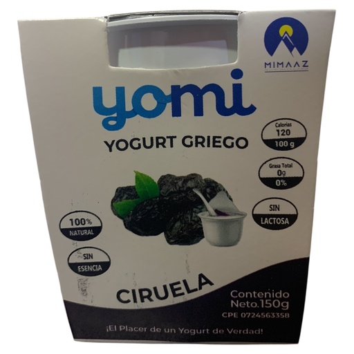 [K0450] YOGURT GRIEGO YOMI CIRUELAS 150GR