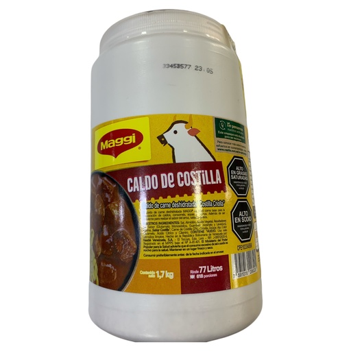 CALDO DE COSTILLA MAGGI TARRO ( CUBITO EN POLVO) X KG