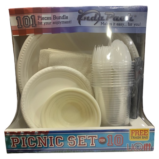 PICNIC SET FOR 10 INDA PACK