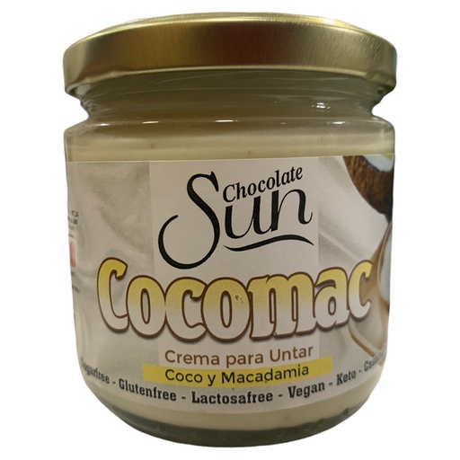 [K0201] CREMA PARA UNTAR COCO Y MACADEMIA 300GR CHOCOLATE SUN