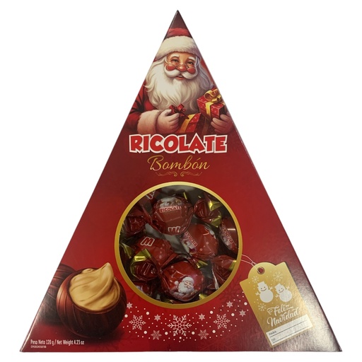 BOMBONES RICOLATE SANTA CLAUS 120 GR