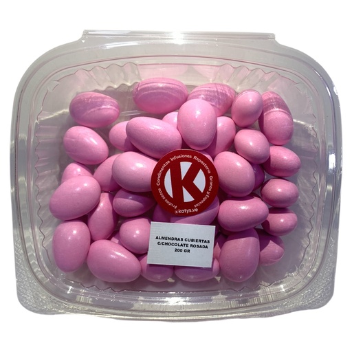 [K1204] ALMENDRAS CUBIERTAS CON CHOCOLATE ROSADA LA MARCONA X KG