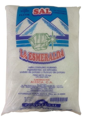 [K0378] SAL MARINA GRUESA LA ESMERALDA X KG