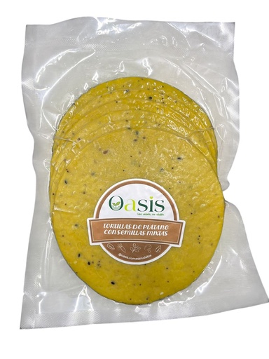 [K0586] TORTILLAS DE PLATANO PAQUETE 6UND OASIS