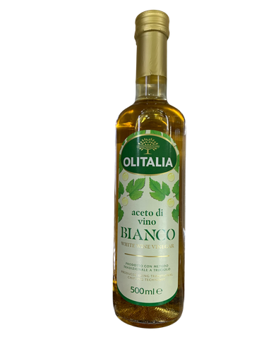 [K0103] WHITE WINE VINEGAR-VINAGRE DE VINO BLANCO 500ML OLITALIA
