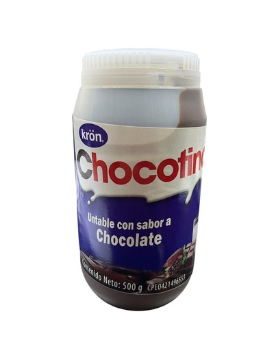 [K0686] CHOCOTINA UNTABLE CHOCOLATE CHOCOLATE 500 GR KRON
