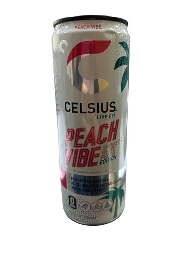 [K0844] SPARKLING PEACH VIBE CELSIUS 1*12OZ