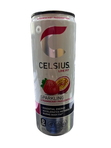 [K0845] SPARKLING STRAWBERRY PASSIONFRUIT CELSIUS 1*12OZ