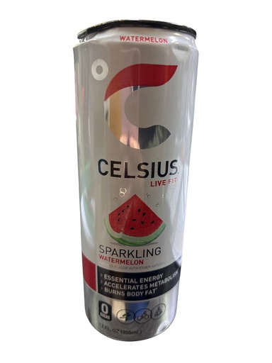 [K846] SPARKLING WATERMELON CELSIUS 1*12OZ