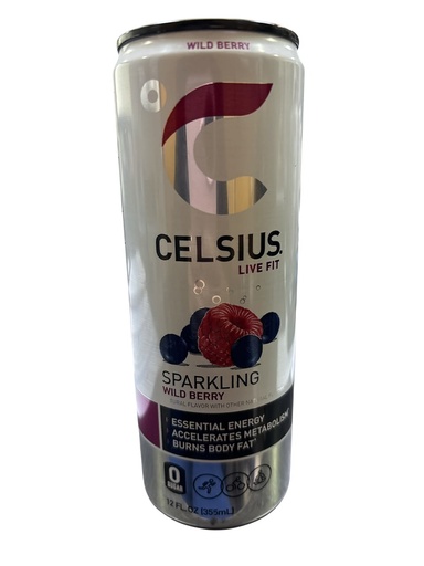 [K0847] SPARKLING WILD BERRY CELSIUS 1*12OZ